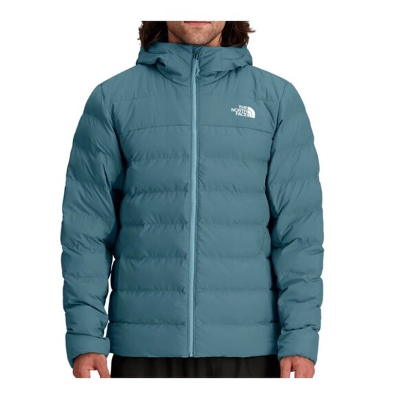 THE NORTH FACE Aconcagua 3 Hoodie Mens Down Puffer Coat/Jacket Algae Blue $220 - Picture 1 of 3